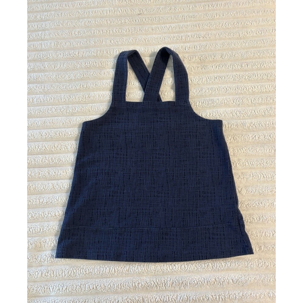 Madewell Navy Blue Apron Style Tank Top - Womens size XXS cross back camisole